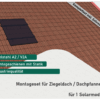 PV Montage Set Ziegeldach / Pfannendach für 1 Solarmodul