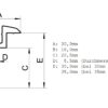 Abmessungen Modulendklemme Solar Panel PV-Modul