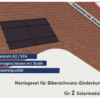 PV Montageset für 2 Solarmodule Biberschwanz mit Dachhaken Solar