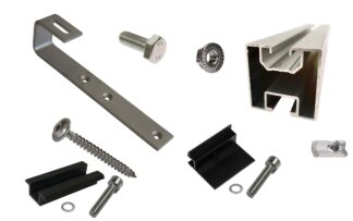 Solarmodul Montage Paket Schieferdach schwarz 2 Module