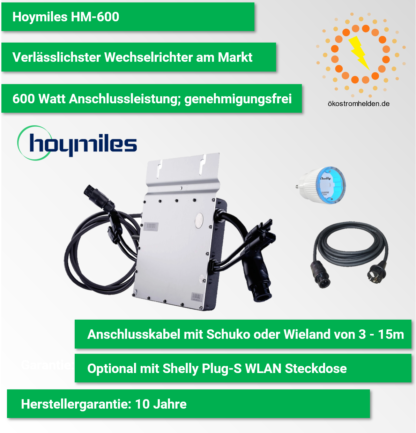 Wechselrichter Hoymiles HM-600 für Balkonkraftwerk