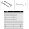 Tellerkopfschrauben Edelstahl A2 Solar PV 8mm 80 100 240 Datenblatt