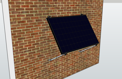 Solar-Montagepaket Fassade für 1 Solarmodul