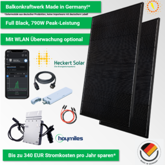800 Watt Balkonkraftwerk Made-in-Germany Heckert Solar Hoymiles