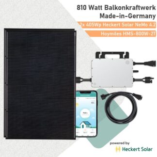Balkonkraftwerk 810 Wp Made-in-Germany Heckert Solar