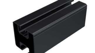 PV Montageschiene schwarz 40x40mm Länge 2,40m Solar