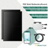 Heldenpaket Midi 950W Balkonkraftwerk mit Hoymiles HMS800W-2T und ZEUS 3.0 Modulen powered by Heckert Solar