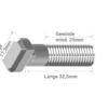 Hammerkopfschraube Montageschiene 40x40