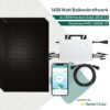 Heldenpaket Maxi 1600W Balkonkraftwerk mit Hoymiles HMS1600W-4T und ZEUS 1.0 Modulen powered by Heckert Solar