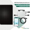 Heldenpaket Midi 800W Balkonkraftwerk mit Hoymiles HMS800W-2T und ZEUS 1.0 Modulen powered by Heckert Solar