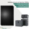 Balkonkraftwerk mit Speicher Marstek Jupiter C+ 900Wp Heckert Solar ZEUS 1.0