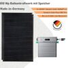 Balkonkraftwerk mit Speicher Zendure SolarFlow 800 Pro und Heckert Solar 810Wp Solarmodulen Made-in-Germany