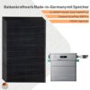Balkonkraftwerk mit Speicher Zendure SolarFlow 800 Pro und Heckert Solar 1600Wp Solarmodulen Made-in-Germany