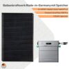 Balkonkraftwerk mit Speicher Zendure SolarFlow 800 Pro und Heckert Solar 800Wp Solarmodulen Made-in-Germany