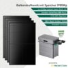 1900Wp Heckert Solar Balkonkraftwerk mit Speicher Zendure SolarFlow 800 Pro Back-Contact Full Black